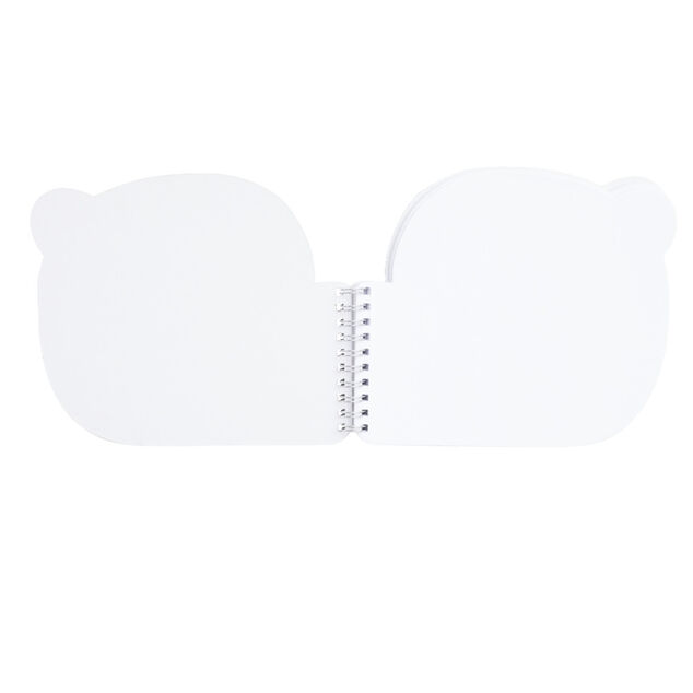 Bloc note en papier &agrave; spirale forme enfantine - 3 mod&egrave;les