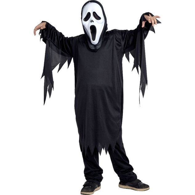 D&eacute;guisement enfant Halloween Scary masque et tunique 4/6ans
