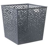 Panière Box Cube 30x30x30cm métal perforé (3 modèles)