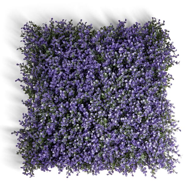 Carr&eacute; v&eacute;g&eacute;tal artificiel violette 25x25cm clipsable
