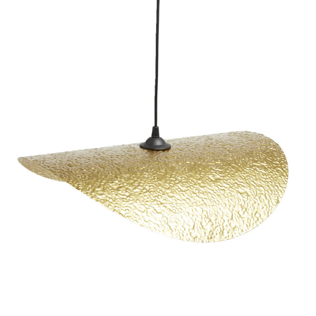Suspension ondulée Poncho métal doré Ø50cm