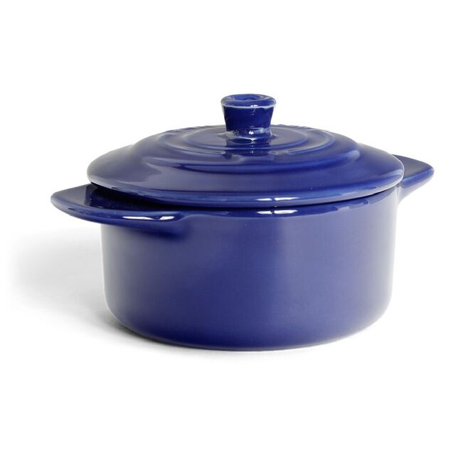 Mini cocotte individuelle en c&eacute;ramique avec couvercle (2 mod&egrave;les)