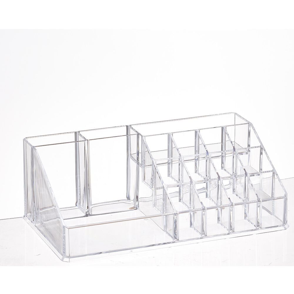Organisateur Mural Cosmétique Transparent - Pour Pinceaux, Rouges à Lèvres, Clips, Sans Perçage - 5