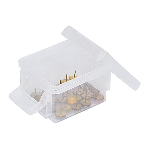 Mini bo&icirc;te en plastique transparent fermeture clips 0,30L x3