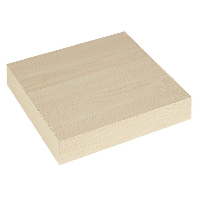 Étagère murale carrée bois beige
