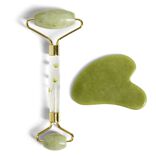 Set rouleau visage jade et Gua Sha