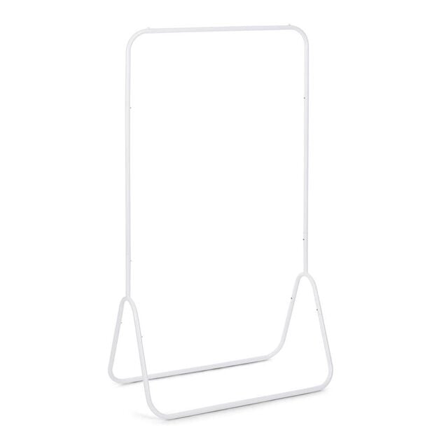 Portant v&ecirc;tement simple blanc 80x47xH148cm