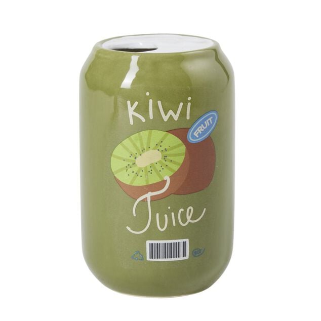 Vase c&eacute;ramique forme canette jus de fruit &Oslash;7x11,5cm (2 mod&egrave;les)