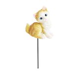 Pic forme chat H20cm pour pot de fleur