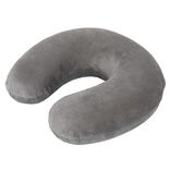 Coussin de voyage tour de cou m&eacute;moire de forme gris