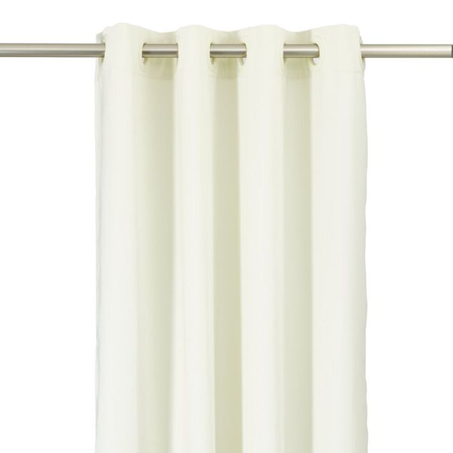 Rideau &agrave; oeillets toucher doux polyester uni 135x240cm (3 mod&egrave;les)