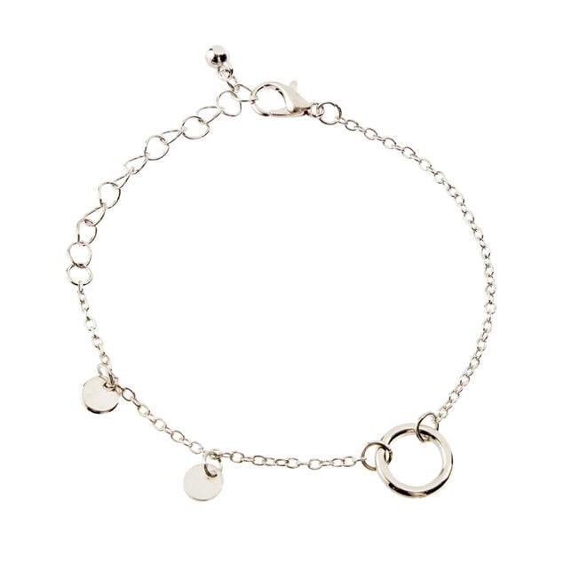Ensemble montre et bracelet femme argent&eacute;