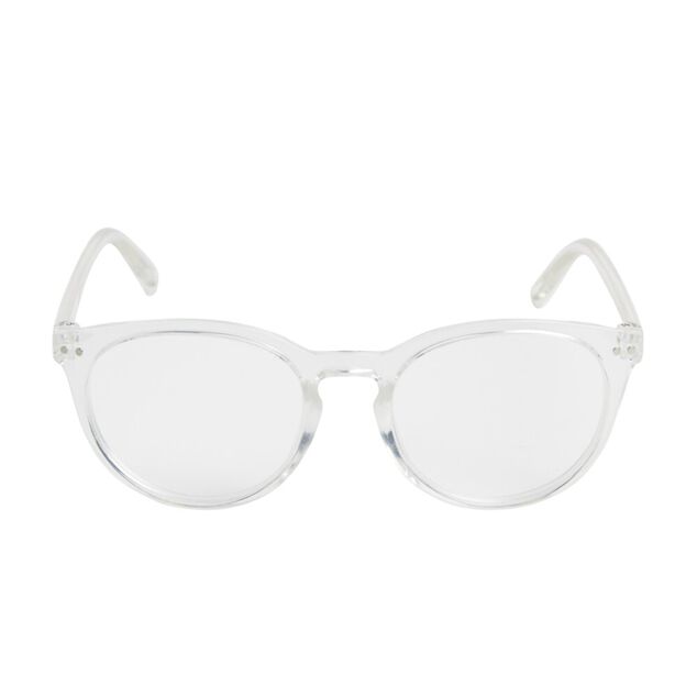 Lunette loupe de lecture unisexe en plastique et m&eacute;tal blanc