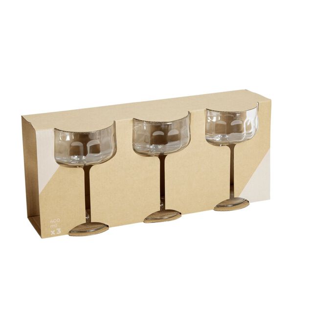 Verre &agrave; cocktail x3 rond &agrave; bord droit 400ml