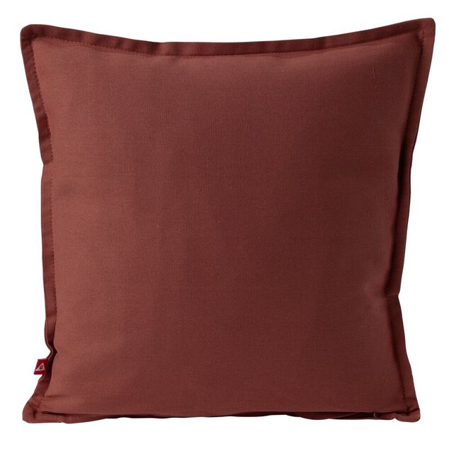 Housse de coussin coton Panama 40x40cm terracotta