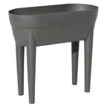 Jardini&egrave;re haute Osaka plastique gris anthracite 48L