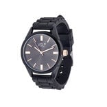 Montre bracelet silicone noir