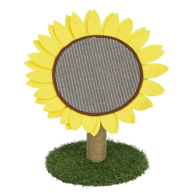 Arbre &agrave; chat griffoir forme tournesol - &Oslash;30xH.45cm