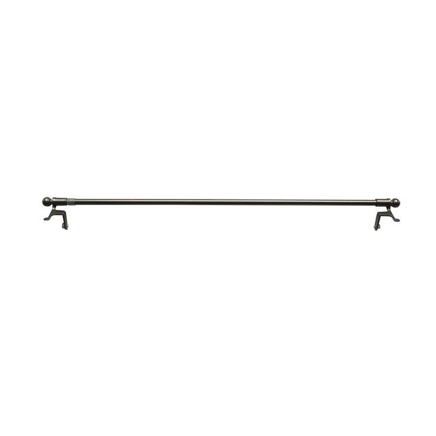 Tringle &agrave; pression Extensible M&eacute;tal Gris argent&eacute; 50-80 cm
