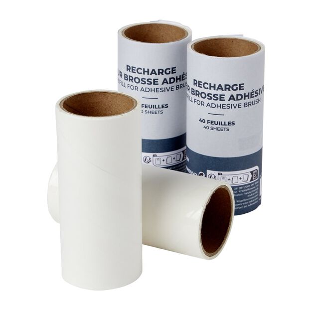 Recharge pour brosse adhésive x4