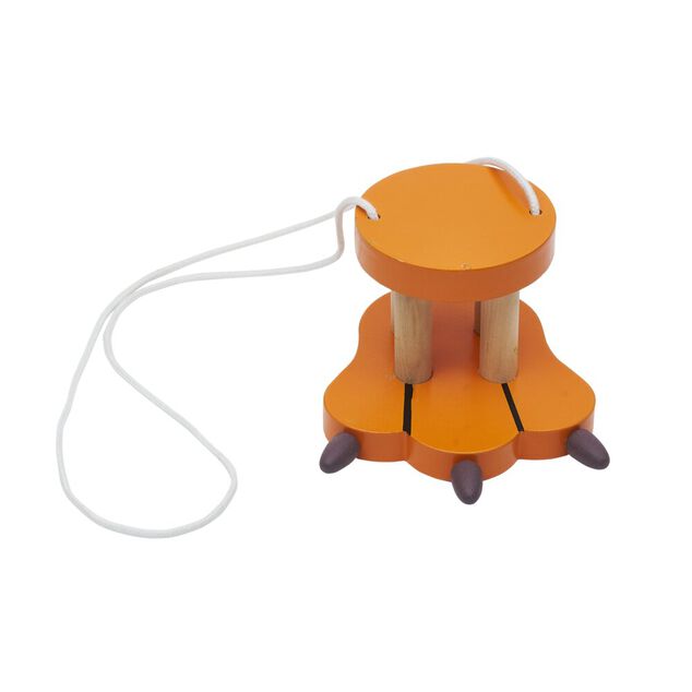 Mini &eacute;chasse pied animal en bois - Longueur corde 150 cm