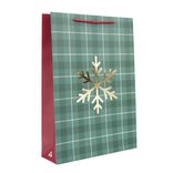 Sac cadeau No&euml;l th&egrave;me fantasia 33x10xH46cm (2 mod&egrave;les)