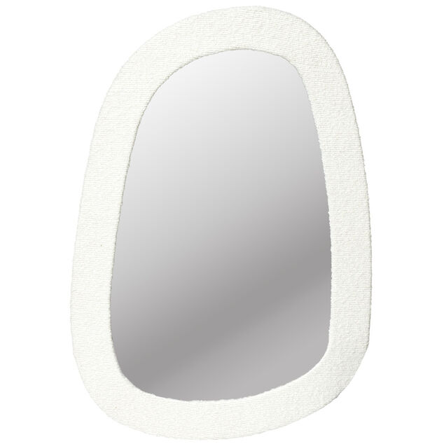 Miroir avec cadre en tissu 24,5x34cm (2 mod&egrave;les)
