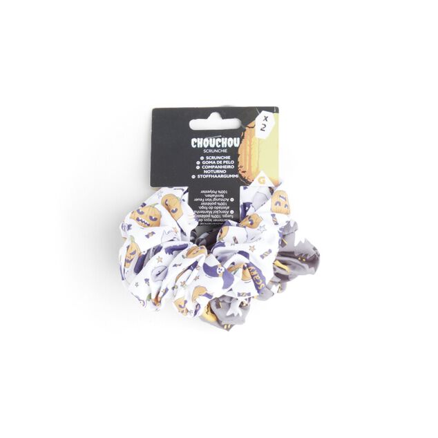 Lot de 2 chouchous scrunchie Halloween