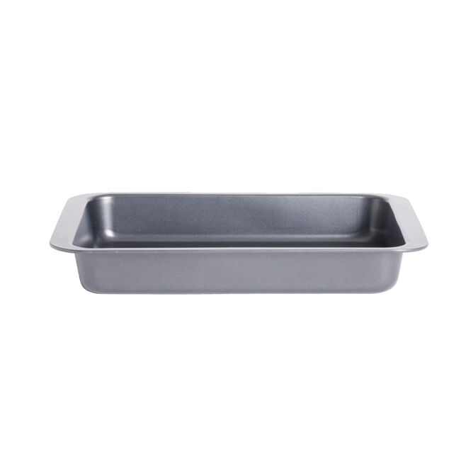 Plat &agrave; four m&eacute;tal noir 42x42xH6cm