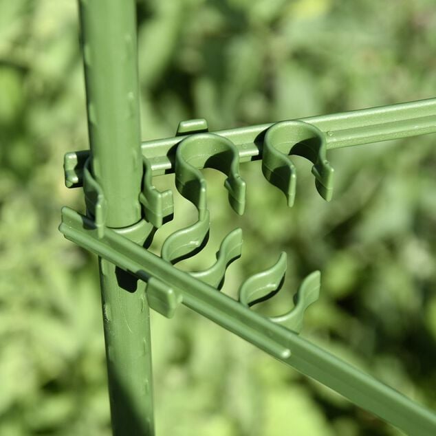 Connecteur tuteur plastique vert L28cm x9