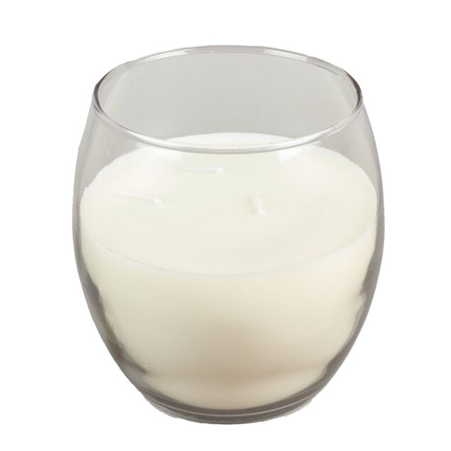 Bougie parfum&eacute;e dans verre senteur vanille 36H