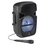 Enceinte nomade avec effet de lumi&egrave;re et micro