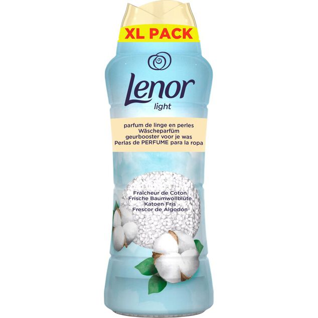 Parfum de linge perles Lenor Unstoppables Fra&icirc;cheur de coton 495gr