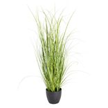 Gramin&eacute; artificiel en pot noir H91cm