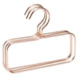 Cintre &agrave; accessoires m&eacute;tal rose x3 - L17xH14cm