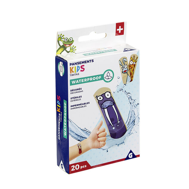 Pansement enfant imperm&eacute;able d&eacute;cor&eacute; x20
