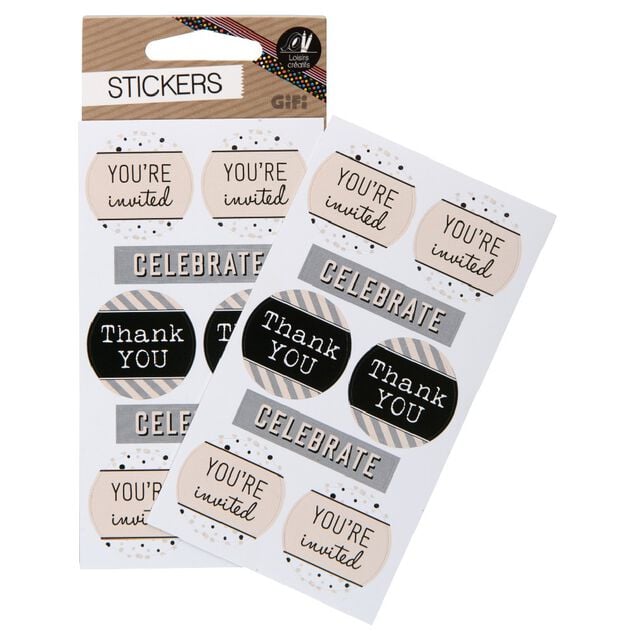 Sticker x12 noir