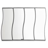 Lot de 4 miroirs forme vague 16,5x19,8cm