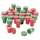 Tampon encreur thème Noël Rouge et Vert x26