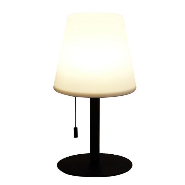 Lampe de table solaire blanche &agrave; poser &agrave; LED lumi&egrave;re variable &Oslash;16xH30,5cm