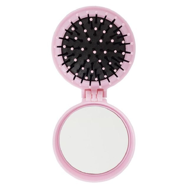 Mini brosse miroir rose