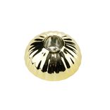 Bougeoir forme fleur c&eacute;ramique &Oslash;7XH3 cm dor&eacute;