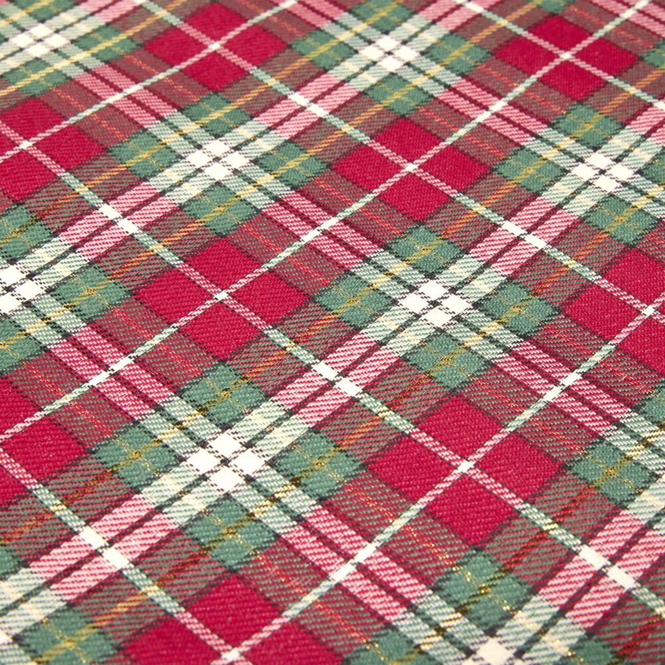 Chemin de table imitation laine imprimé tartan L300X28 cm rouge | GIFI
