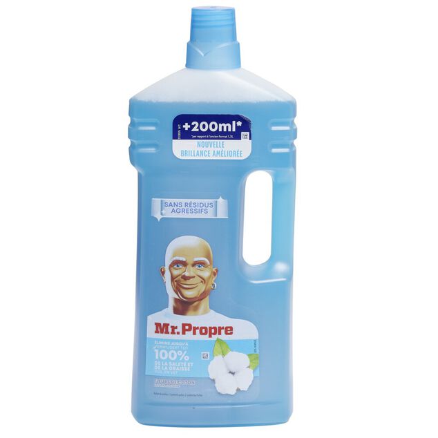 Nettoyant ménager Mr Propre multi-usages senteur fleurs de coton 1,5L