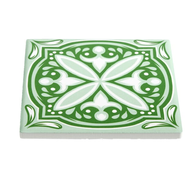 Sous verre en dolomite imprimé 10x10cm - 6 modèles