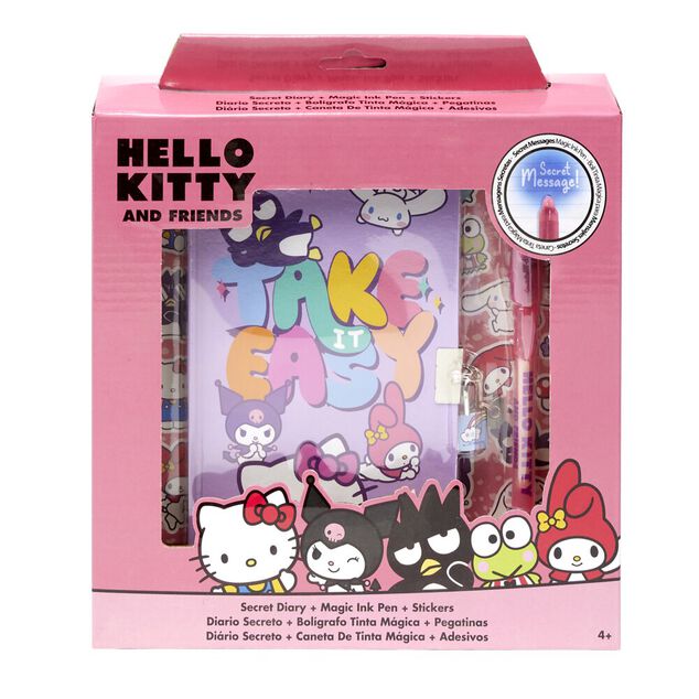 Journal intime Hello Kitty avec stylo encre magique 22x22,5cm