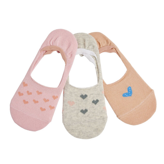 Chaussettes femme invisible tige ultra courte polycoton 3 paires 36/40