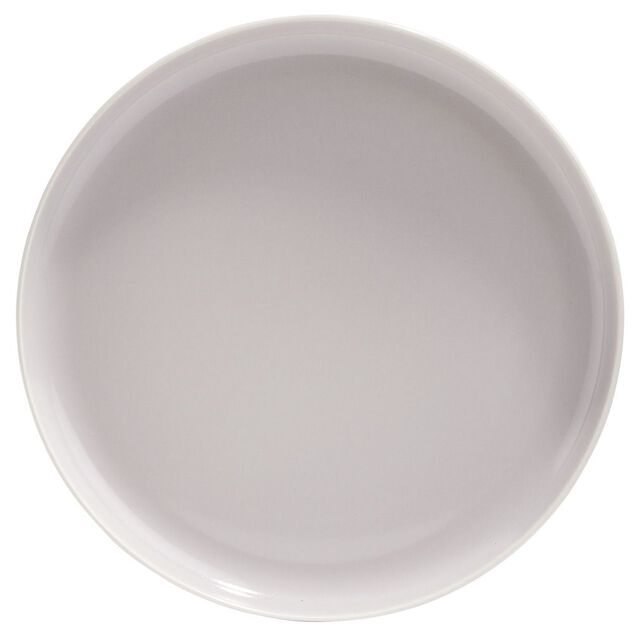 Assiette &agrave; dessert Oslo porcelaine gris &Oslash;19cm