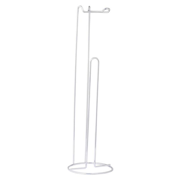 Support papier WC métal gris