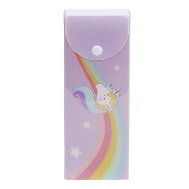 Trousse bo&icirc;te &agrave; crayon pour enfant 20,4x7,5xH2,8cm - 2 mod&egrave;les